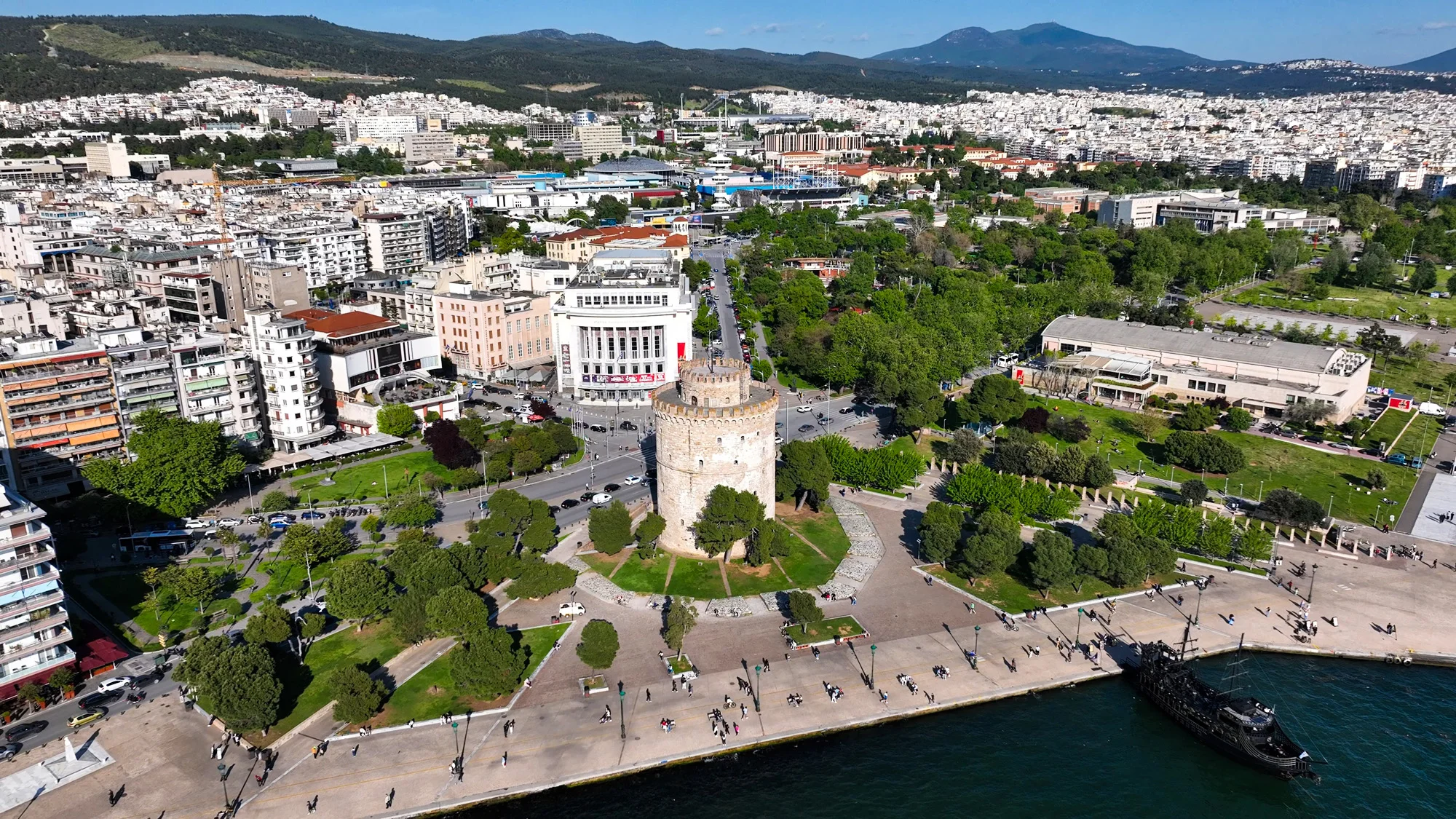 white tower aerial view thessaloniki full day experience