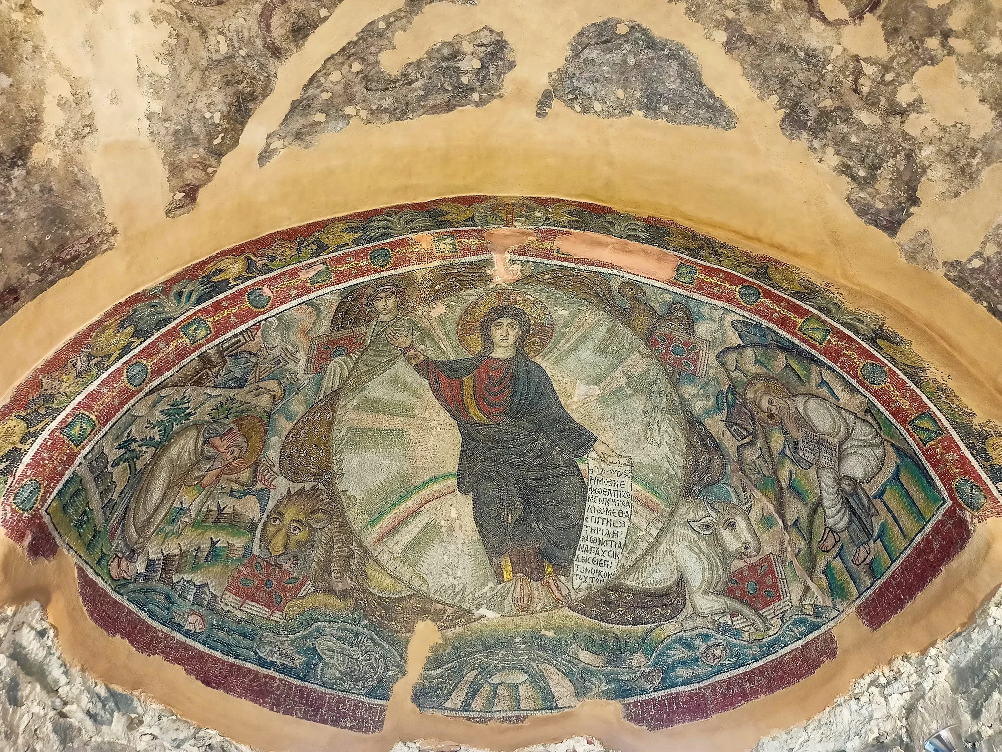 Byzantine Christ Fresco Thessaloniki Old Town Tour