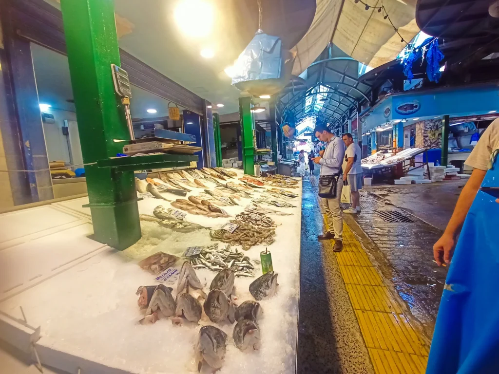 Modiano Market Fresh Fish Thessaloniki Food Tour