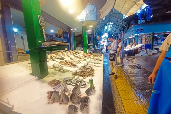 Modiano Market Fresh Fish Thessaloniki Food Tour