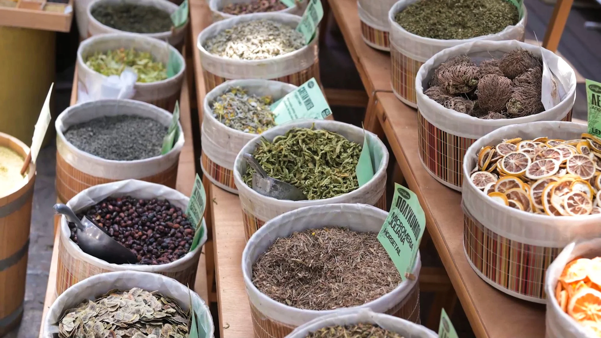 Thessaloniki Food Markets Herbs And Spices
