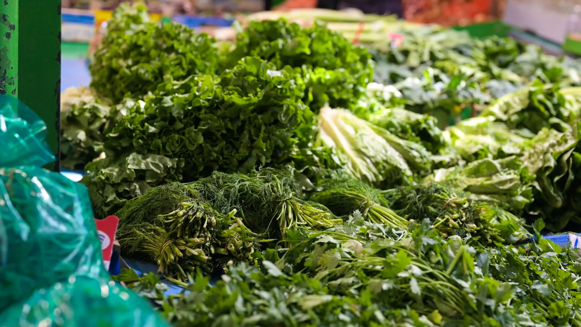 Thessaloniki Walking Food Tour Fresh Greens Market